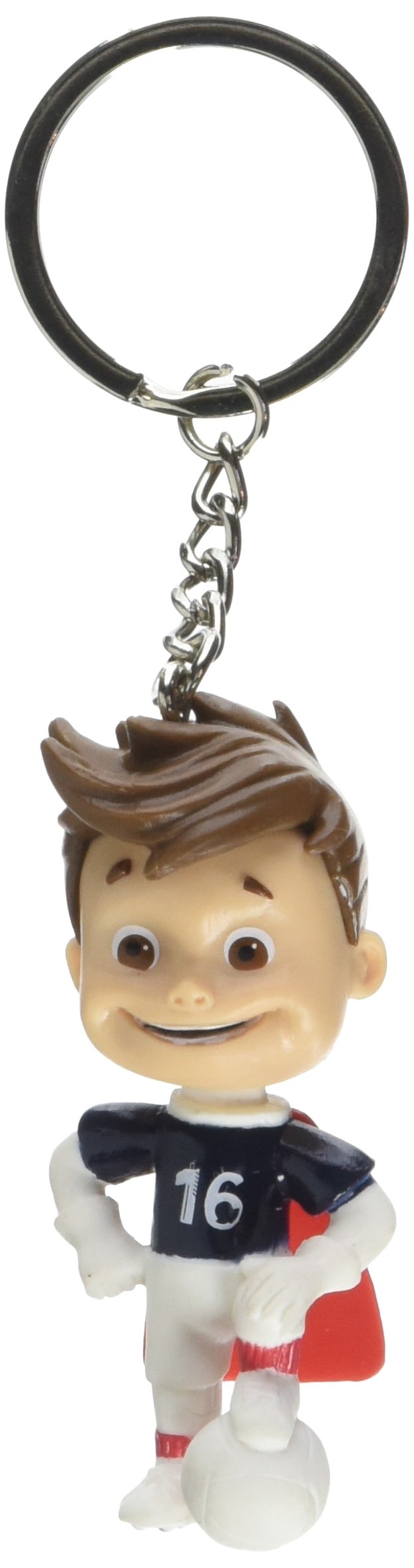 UEFA EURO 2016 Official Keyring with Official Mascot of the Euro 2016 is one foot on the ball