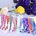 Mudder 100 Pieces Elastic Hair Ties No Crease Ponytail Holders Printed Patterns Knotted Hair Bands Ribbon for Girls Women, 50 Styles