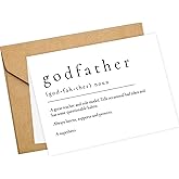 LADY&HOME Will You Be My Godfather Card with Envelope,Godfather Proposal Card Godfather Proposal Gift (A1:Godfather)