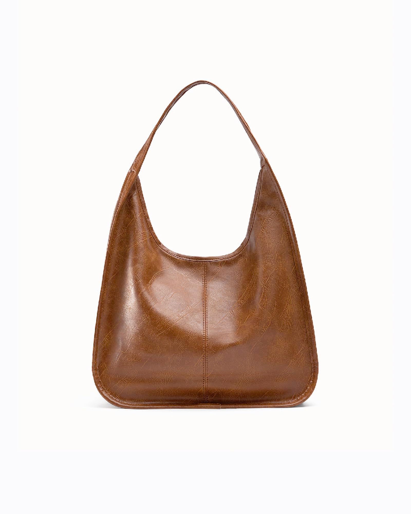 NEWBELLA Women's Hobo Purse - Faux Leather Shoulder Bag & Tote Handbag, Spacious Work Bag for Commute & Daily Use