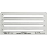 Pacific Arc - Freehand Lettering Aid Template - Stencil for Professional or School Work - 3.375" x 6.875"