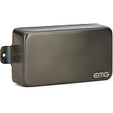EMG 81 Electric Guitar Humbucker Pickup Stainless Steel Brushed Black/Chrome