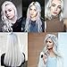 VOLLUCK White Hair Coloring Wax Temporary Hair Clay Pomades 4.23 oz,Natural Hair Dye Material Disposable Hair Styling Clay Ash for Cosplay,Halloween,Party