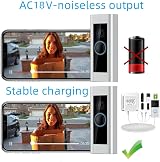 XZGM Doorbell Power Transformer 18V 500mA UK Plug 8M Cable for Ring Nest view 6