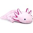 ZHONGXIN MADE Axolotl Plush Toy - 20" Soft Realistic Light Pink Axolotl Fish Lizard Creepy Stuffed Animals Cute Pink Reptilian Toys Real Plushie Toy, Unique Plush Gift Collection for Kids