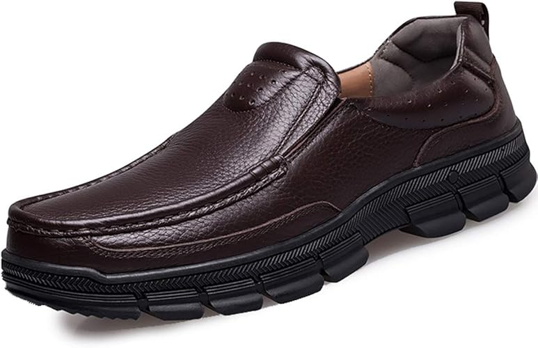 Amazon Wewin ローファー ウォーキングシューズ メンズ 大きいサイズ ビジネスシューズ 革靴 本革 黒 モカシン スリッポン スリップオン ローカット Uチップ 厚底 防滑 人気 通気 カジュアル ドライビング 靴 職場用 オフィス おしゃれ ローファー スリッポン