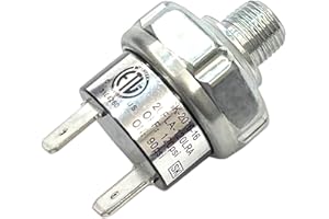 LLANNDER Air Pressure Switch 90-120 PSI Pressure Switch 1/8"-27 NPT Male DC 12V 24V Air Compressor Pressure Switch Air Train Horn Switch 1/8 inch Thread