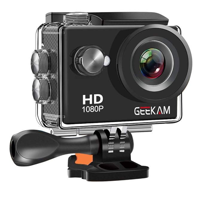GeeKam Action camera 1080P Waterproof Sports Camera Amazon.co.uk
