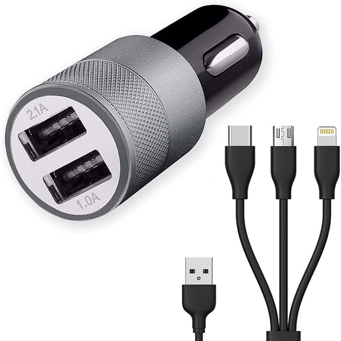 GoSale 3.1 Amp Dual USB Port Car Charger for Intex Hero Amazon.in