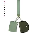 VUTUXA KeyChain Wallet Wristlet Wallets For Women Mini Zip Dual Pouch Wristlet