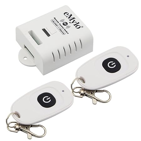 eMylo® Lichtschalter-Fernbedienung AC80, 260 V, 2000 W, 433 mHz, 1 Kanal, kabellos, mit Empfänger