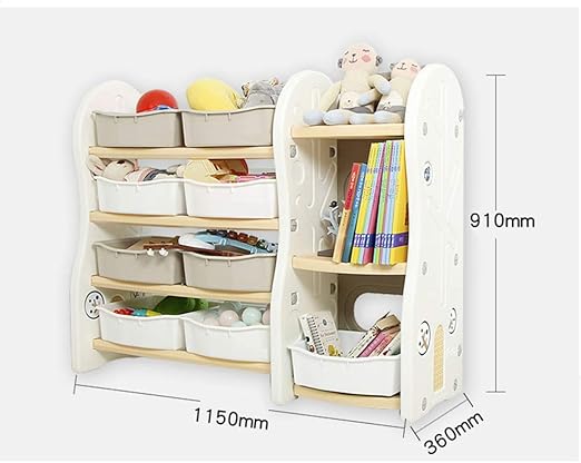 Amazon Co Jp 多機能玩具収納ボックス 子供用本棚 Diy組み立て本棚 省スペース ホーム キッチン