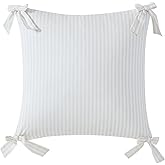 Peri Home Pinstripe Decorative Accent Throw Pillow, 20 x 20, Taupe