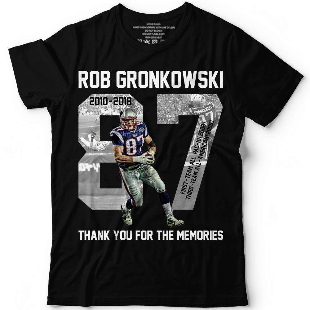 Rob87 New England Thank You For The Memories Gronkowski Tshirt Customized Handmadesweatert