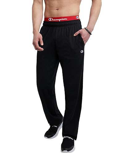 Amazon.com: Champion P800 - Eco Open Bottom Sweatpants with Pockets Black :  Clothing, Shoes \u0026 Jewelry