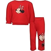 Magic Threadz Disney Clothes Baby Girls Sweatshirt & Pants Set – Marie, Lilo & Stitch, and Minnie Mouse Outfit Set (12M–24M)