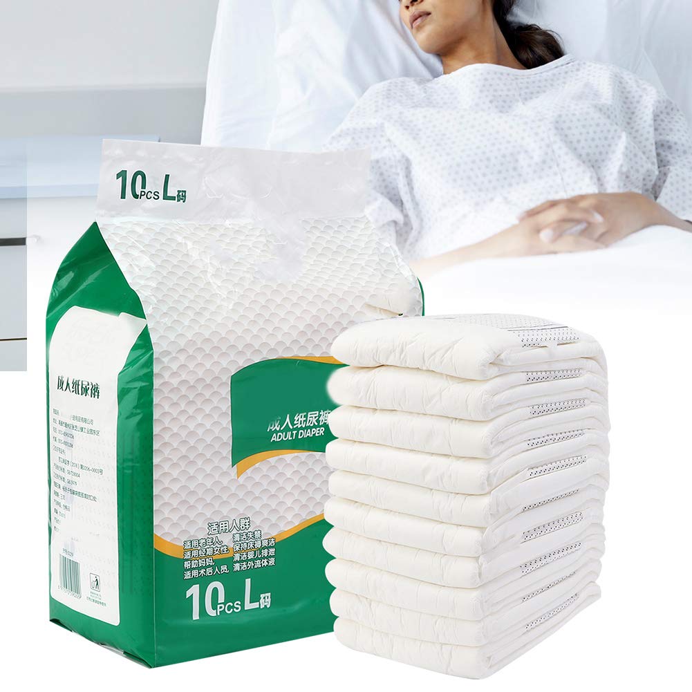 Breathable Adult Diapers L Size Quick Absorption Incontinence Pants for Elderly Patients Nursing Urine Pad Mat Safe Comfort