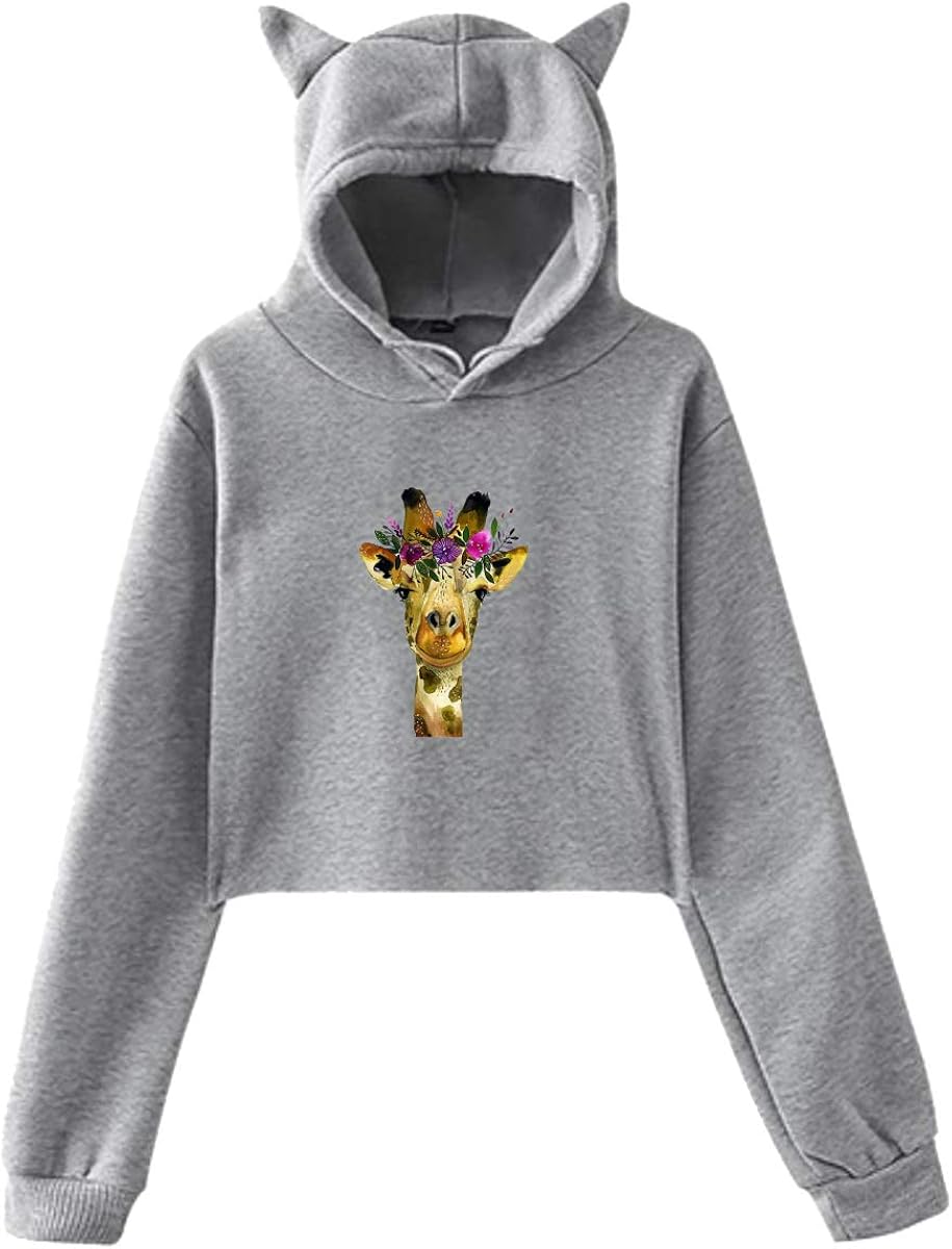 giraffe hoodie with ears