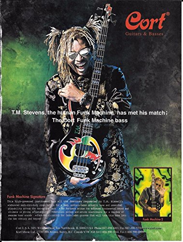 Cort Guitars - Funk Machine Bass - TM Stevens - 2001 Print Advertisement