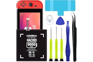 Luuzkla 9000mAh HAC003 Battery, (2024 New Upgrade) Replacement for Nintendo Switch Game Console HAC-001 HAC-003 Internal, with Full Tool Kit