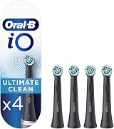 Oral-B iO Ultimate Clean Replacement Toothbrush Heads 4 Pack Black
