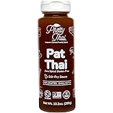 Pretty Thai Pat Thai Sauce, Gluten Free Certified Non-GMO Authentic Pad Thai Stir Fry Sauce & Rice Noodle Seasoning, 100% Natural Simple Chicken Marinade