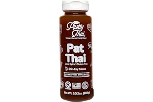 Pretty Thai Pat Thai Sauce, Gluten Free Certified Non-GMO Authentic Pad Thai Stir Fry Sauce & Rice Noodle Seasoning, 100% Nat