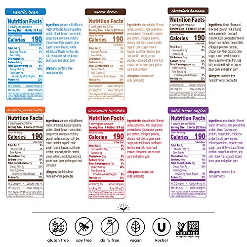 Koia Protein Variety 12Pack Ready To Drink Plant Protein Shakes (12