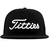 Power Caps Titties 3D Golf Hat Snapback Cap PGA Flat Bill Brim