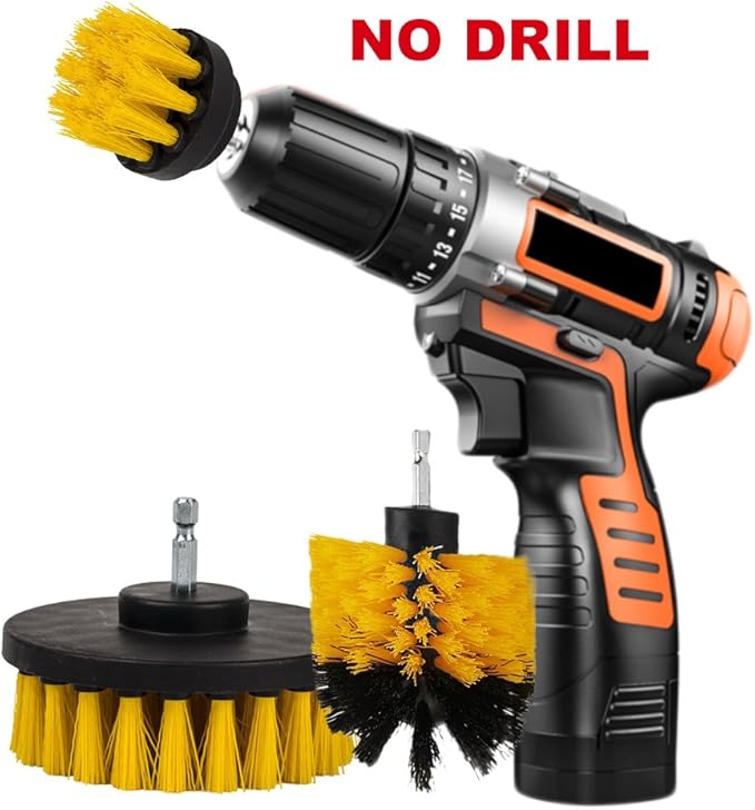 Eagles 3Pcs Drill Brush,Eagles 2+3+5 Inch Indoor Cleaning