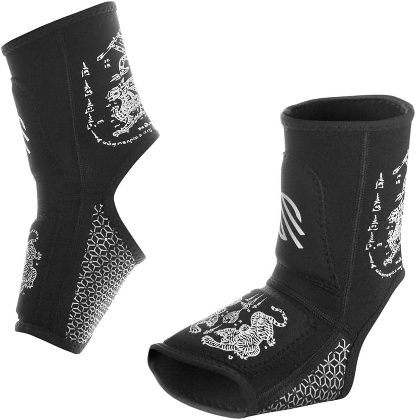 Sanabul Battle Forged Striking Gel Ankle Guard for MMA Muay Thai Kick Boxing (Pair) : Sports & Outdoors