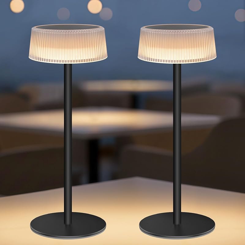 Lampada da Tavolo Senza Fili, Lampada da Tavolo LED Solare Ricaricabile — foto 1 di 7