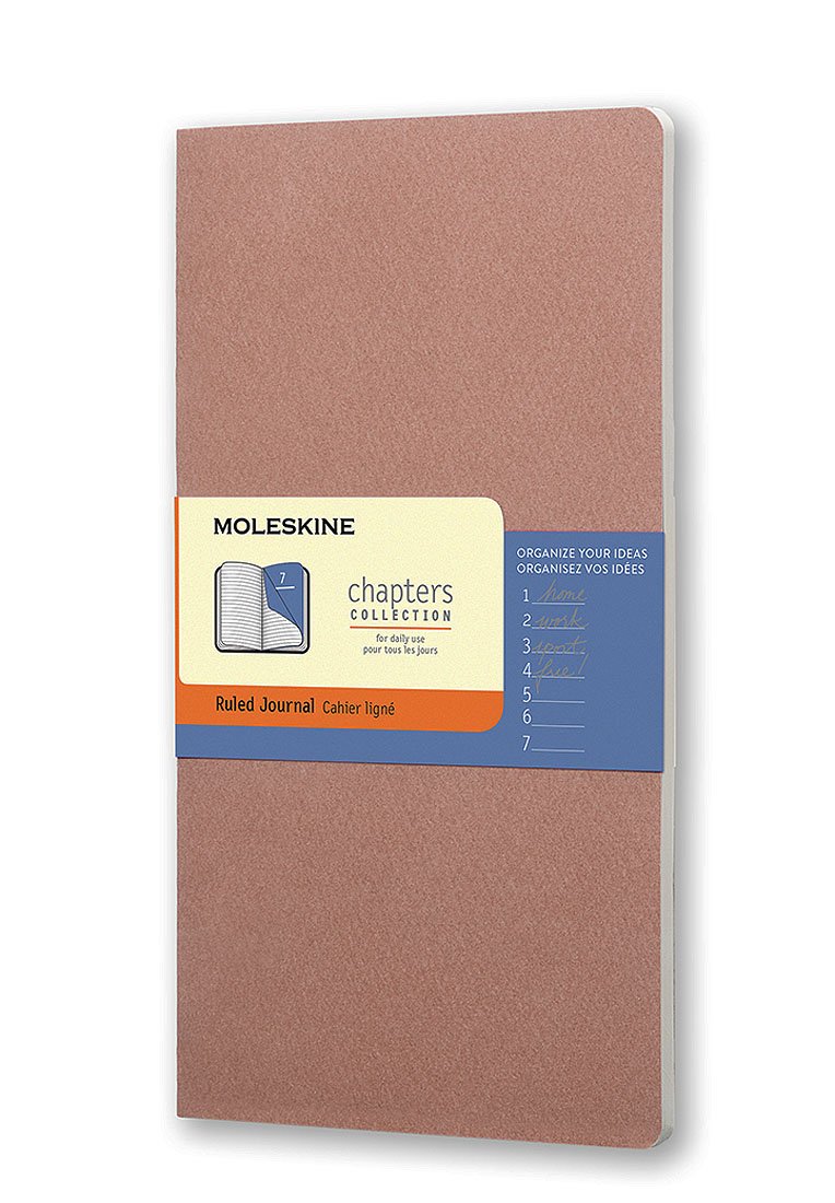 Moleskine Chapters Journal Old Rose Slim Large Ruled