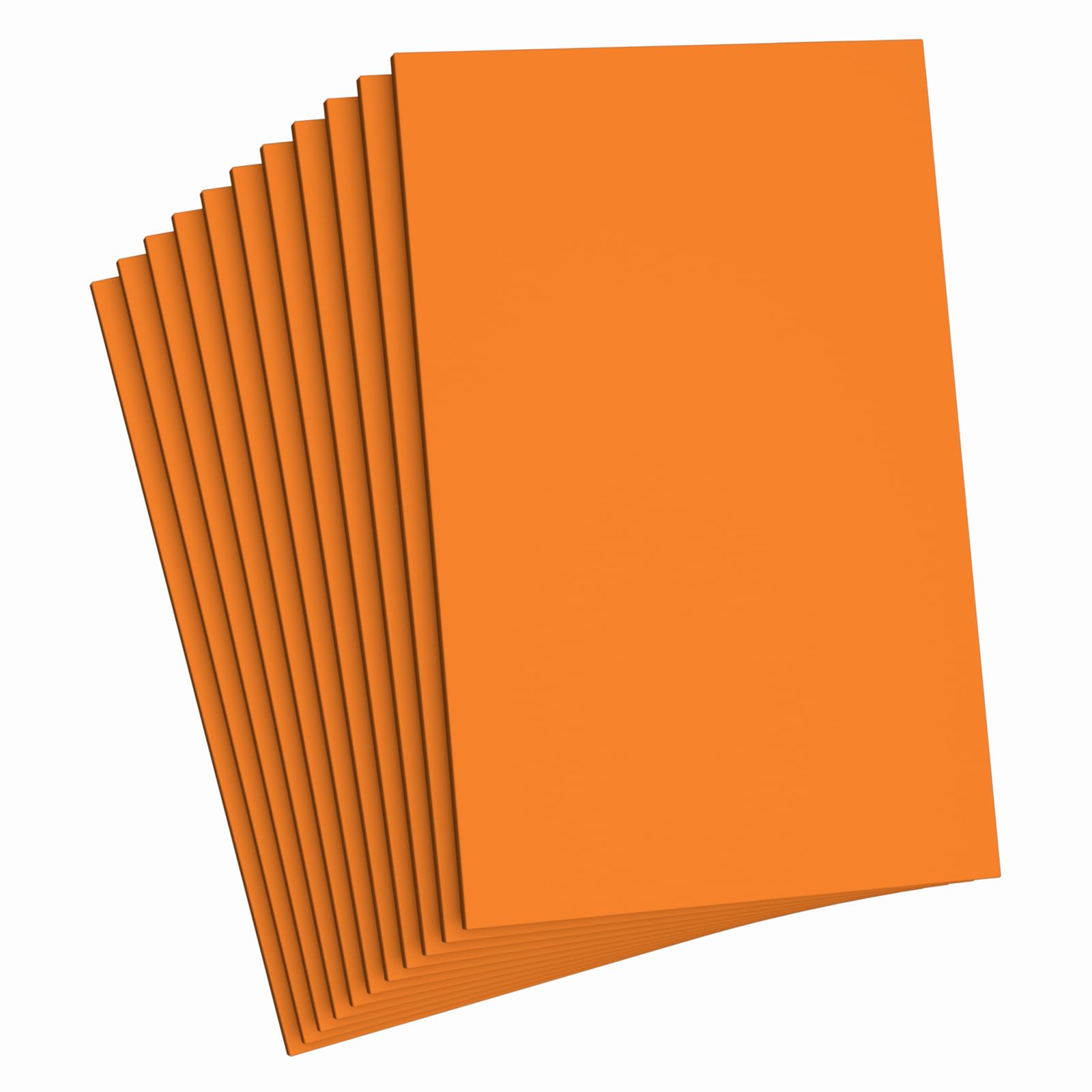 Do²ping Orange Foam Sheets Crafts, 8.5x5.5 Inch Eva Color Craft Foam Paper for Crafts Project Classroom Scrapbook DIY Cosplay (Orange-10 Sheets)