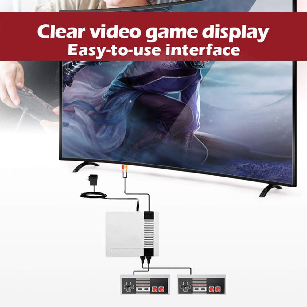 Classic Mini Game Console, Retro Mini Game Console, Retro Mini NES Console, Home TV Game Console Mini NES Retro Video Game Console With AV HD NES Mini Console, Built-In 620 Classic Games for Childre: Video Games