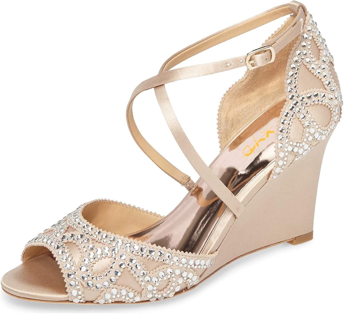 XYD Women Fashion Wedge Sandals Peep 