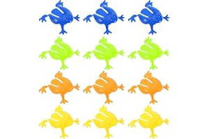ibasenice Jumping Toys for Kids Educational Bouncing Frog Finger Pressing Toy Birthday Party Favor Bucket Mixed Colors