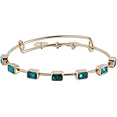 Alex and Ani November Birthstone Emerald Cut Bangle