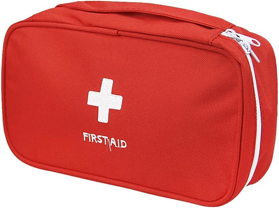 PAXLAMB First Aid Bag - Red Trauma Bag for Emergency First Aid Kits - Car, Workshop, Cycling, Outdoor