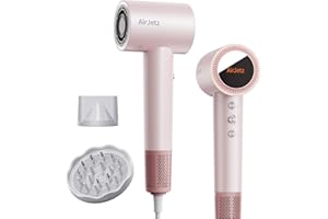 Hair Dryer, 160,000 RPM High-Speed Ionic Blow Dryer for Fast Drying, Professional Lightweight Hairdryer with Diffuser, Magnet