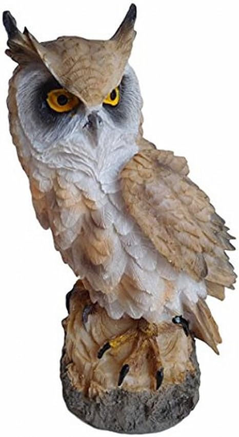 Amazon Rurumi リアル ガーデン オブジェ フクロウ オーナメント