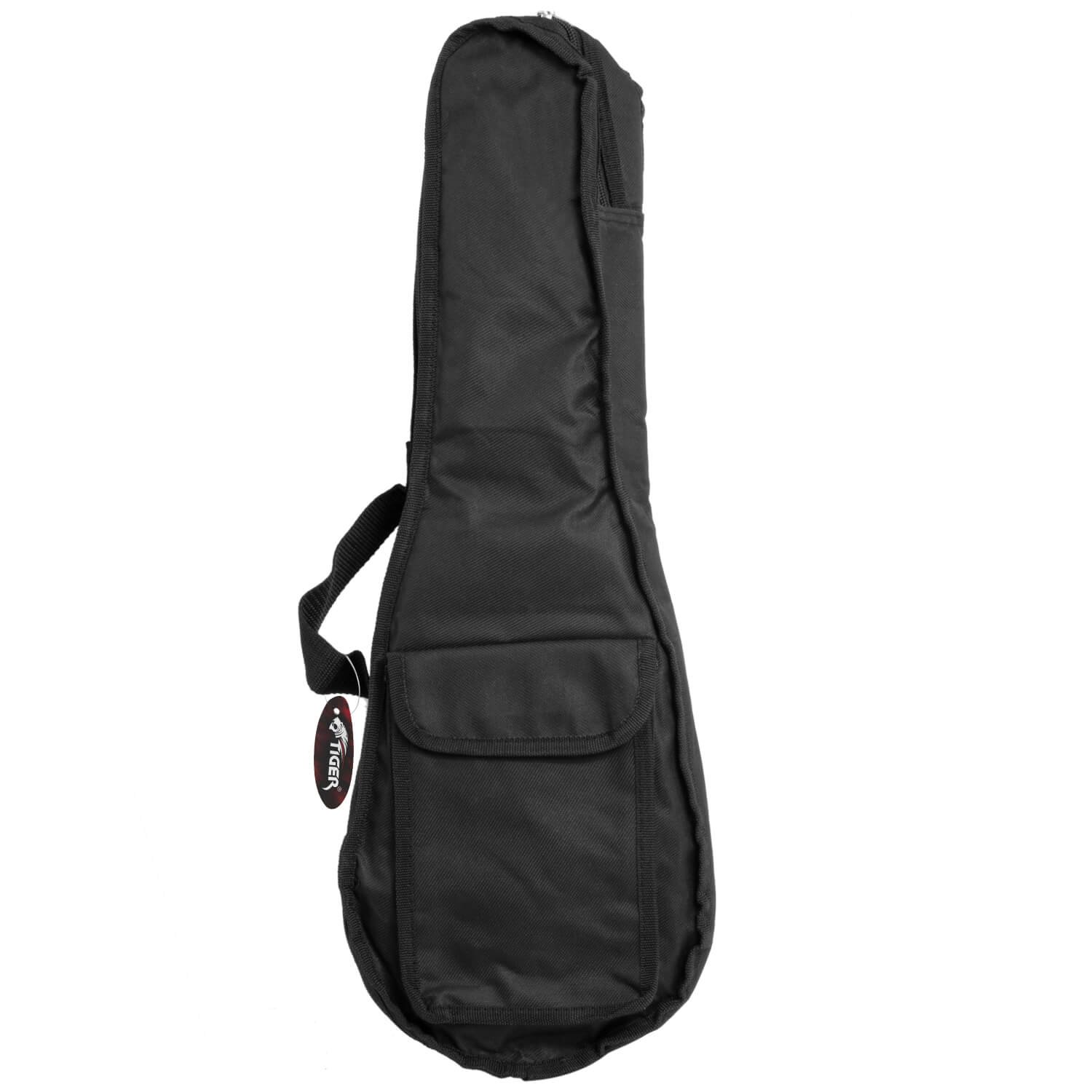 TIGER INC24-BK Standard Soprano Ukulele Padded Gig Bag with Shoulder Straps - Black