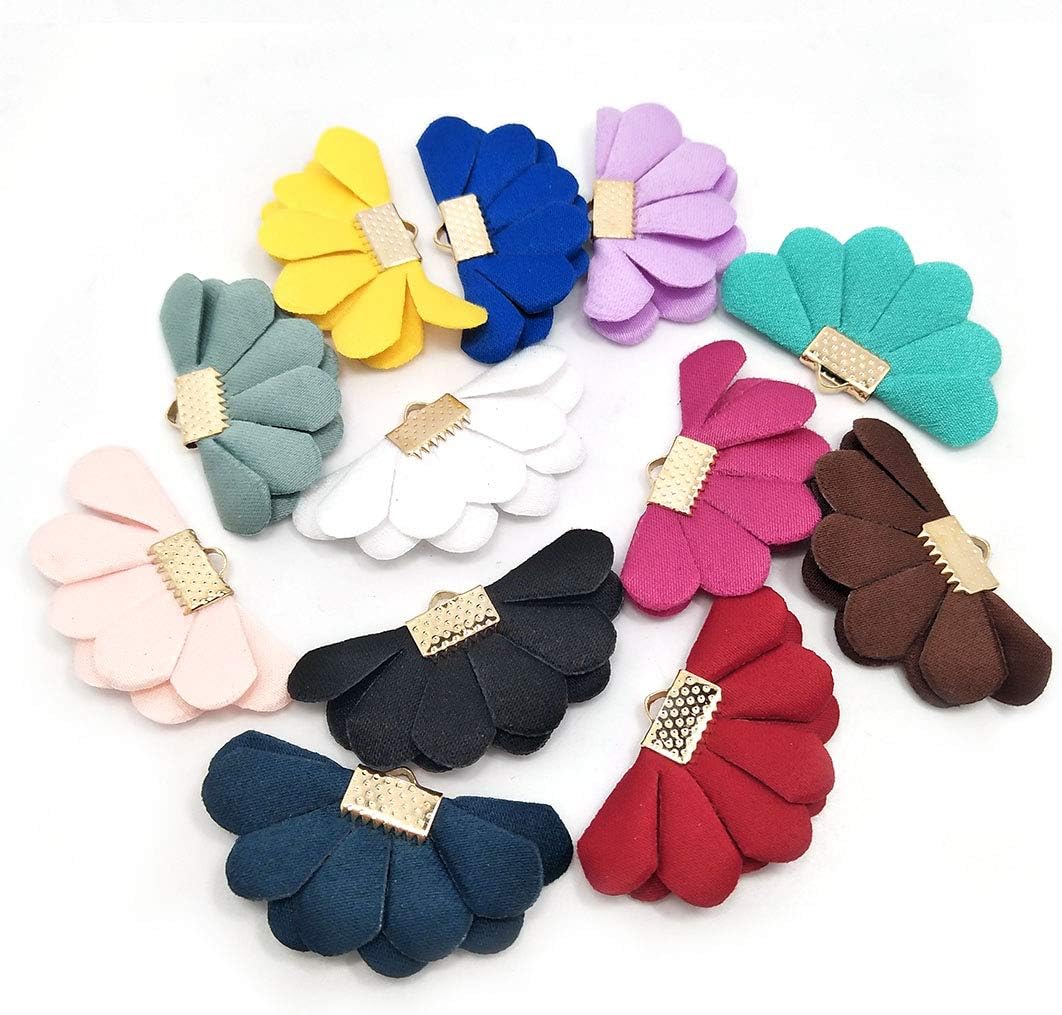100Pcs Suede Handmade Tiny Soft Tassels Mini Tassels,Colorful Tassels, Earring Tassels Assorted Colors Randomly (24)