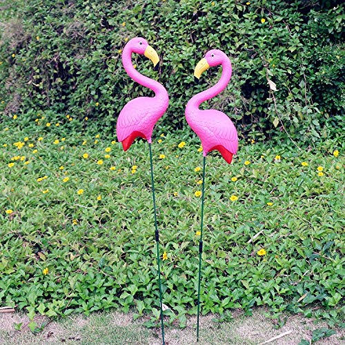 G- Shop hot Pack of 2,Pink Flamingo,Lawn Garden Ornaments,Yard Art Decor,34inch,