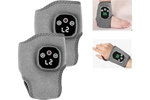 Emsense Foot Massager, Heating Foot Massager, 3-in-1 Foot Heating Massager Portable Heated Ankle Wrap Cordless Ankle Massager