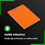 Paperdry Waterproof Clipboard A4 Orange PVC with Cover & Storage view 5