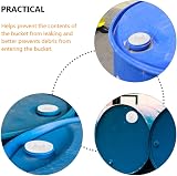 VILLCASE 8pcs Plastic Barrel Bung Cap Lid for 53 Gallon Drums Oil Water Storage view 5