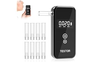 Breathalyzer – 2025 Professional Alcohol Tester, High-Accuracy Portable Breath Analyzer for Personal & Workplace Use