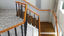 SDFVSDF 1-pcs Side Mount Stairs Railing