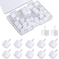 30pcs Adapter, Clear Male Luer Lock 1/16" Luer Lock Connector Kit to Coupler Adapter (1.6mm)
